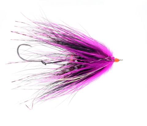 Hoh Bo Spey Steelhead Fly - Fly Cerise & Black